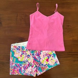 Lilly Pulitzer Set (Tank & Shorts) Bundle